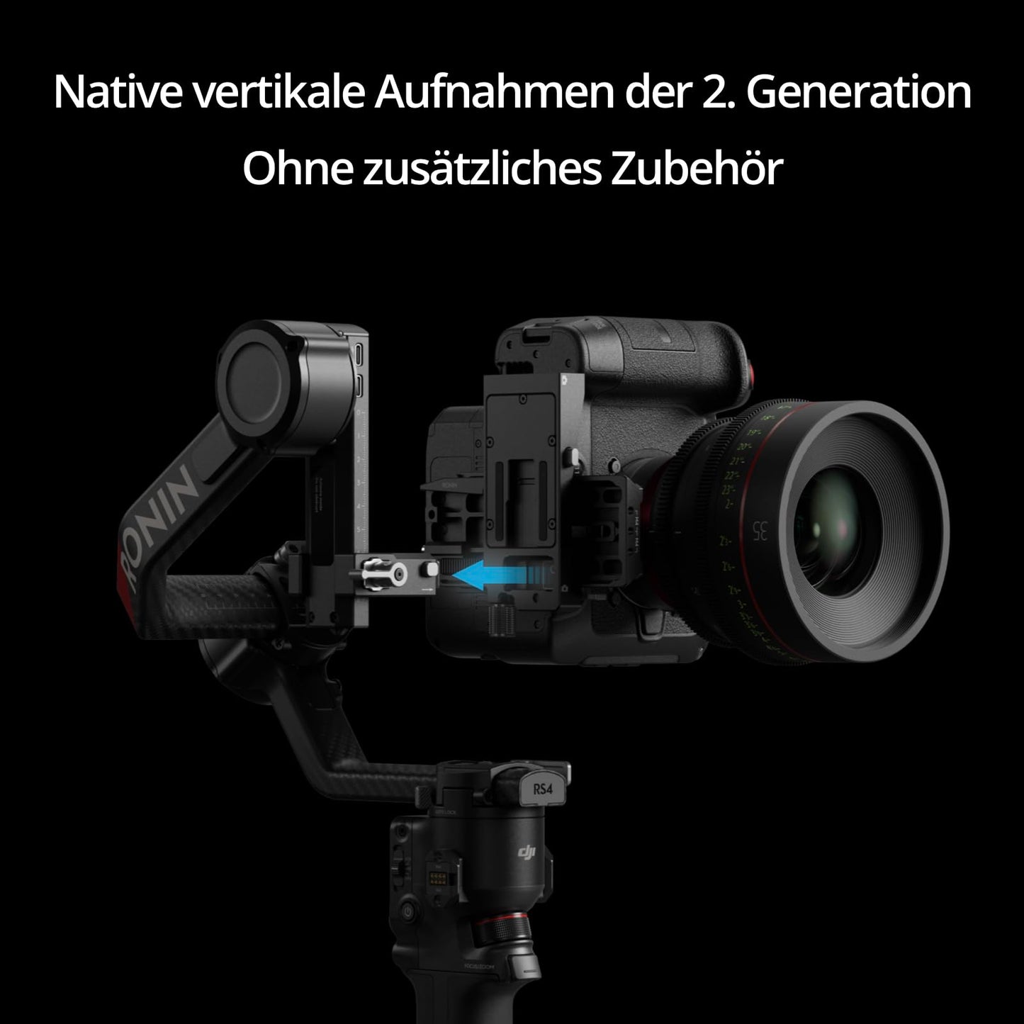 DJI RS 4 Pro Combo, gimbal stabilizer for DSLR and cinema cameras - 6941565974679