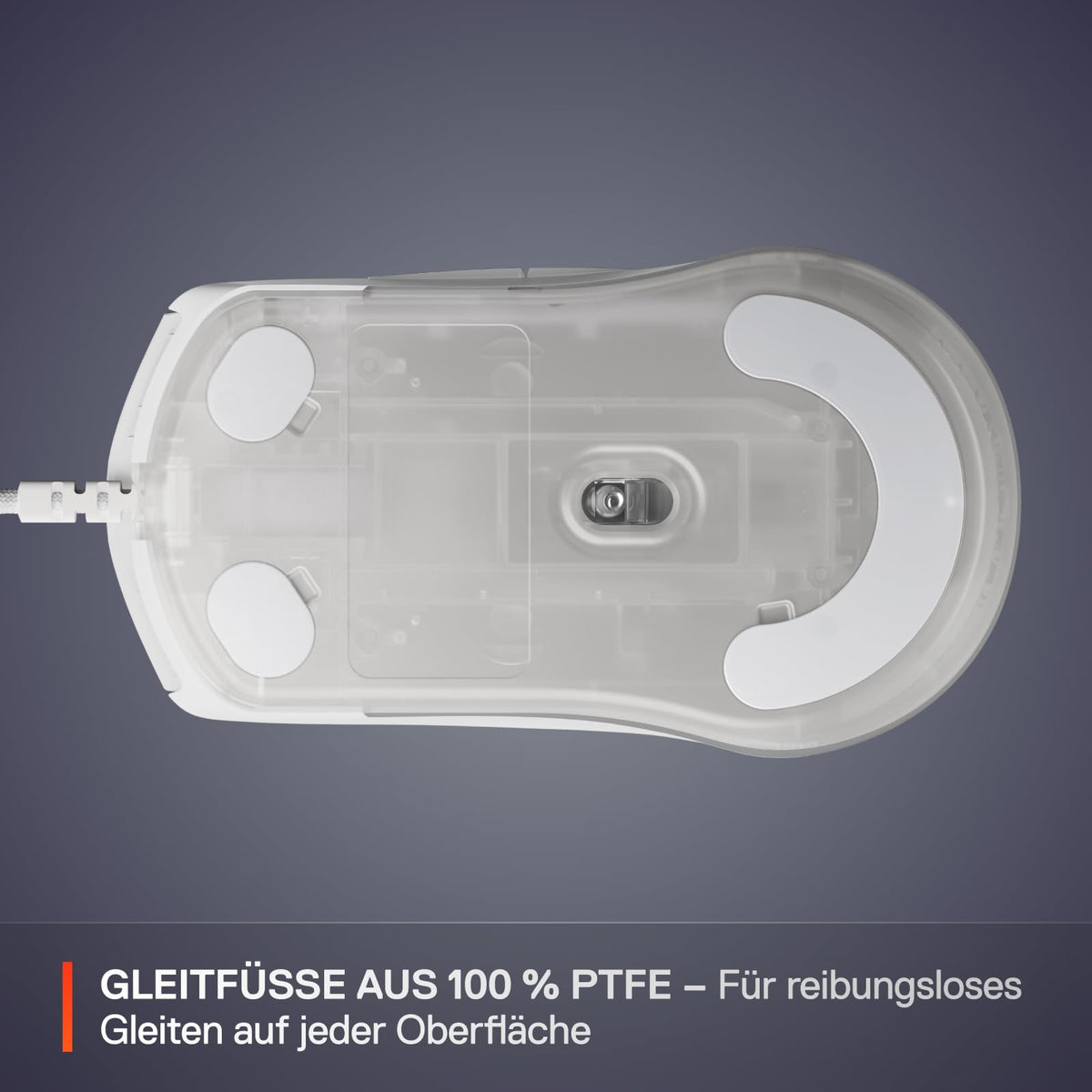 SteelSeries Rival 3 Gen 2 Mouse de gaming – senzor optic TrueMove Core de 8.500 DPI – 60 milioane de clicuri garantate – latență scăzută – 77 g greutate – picioare de PTFE – RGB - Alb - 62516