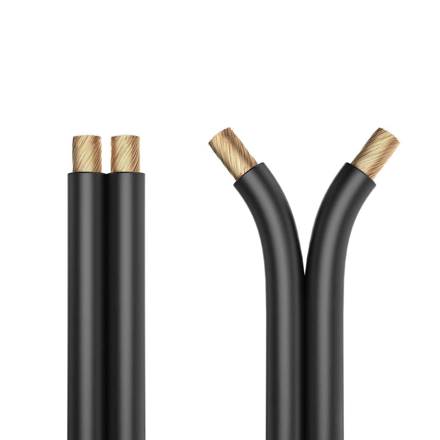 PureLink speaker cable OFC 2x2.50mm² (0.20mm), 25.0m, black with red characteristic, set with 8 banana plugs - SE-SP062-025-B08
