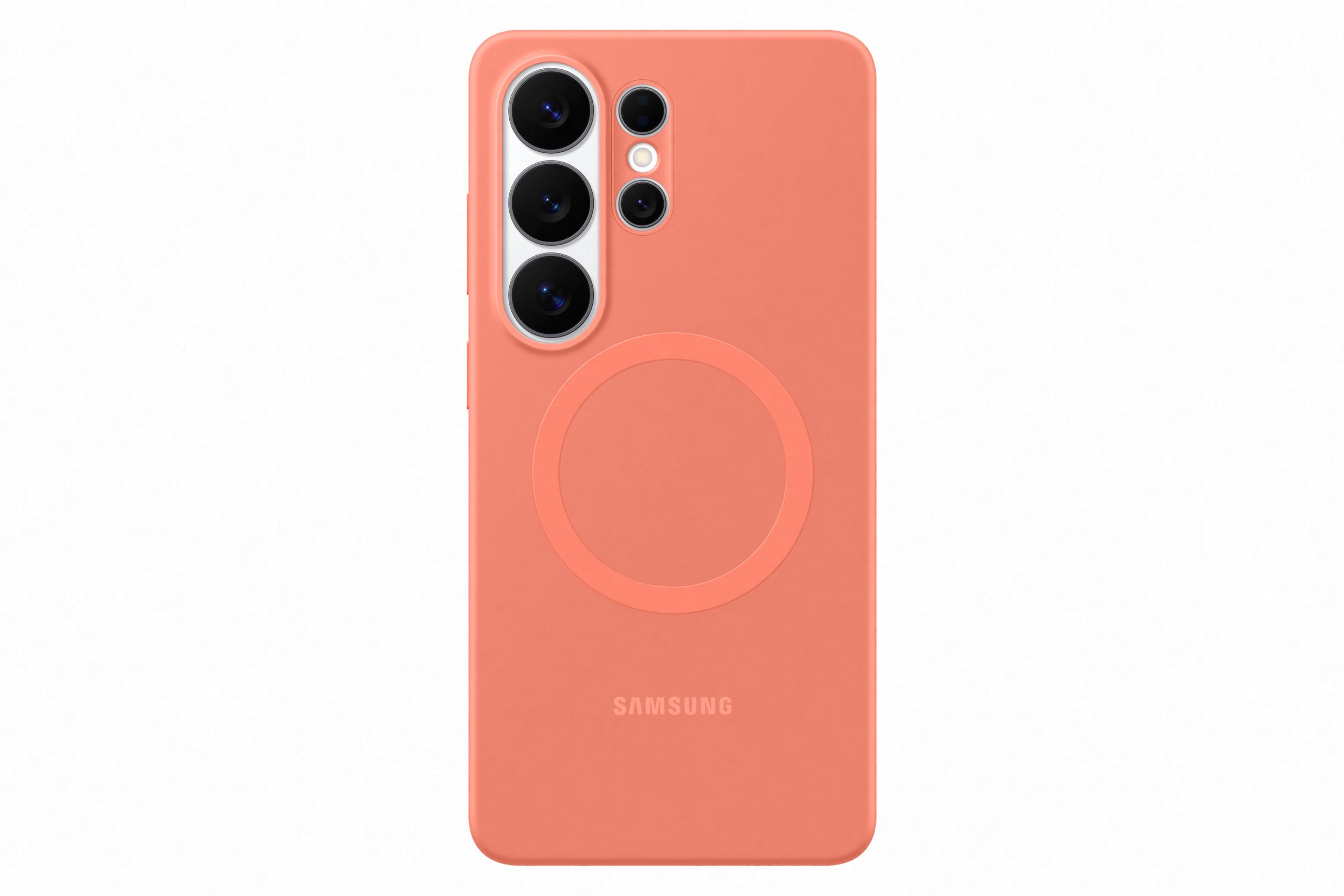 Samsung Silicone Magnet Smartphone Case EF-ES948, case for the Galaxy S26 Ultra, mobile phone case with magnetic ring for attaching accessories, silicone, protective case, shockproof, thin and easy to grip, Coral Red - EF-ES948COEGWW