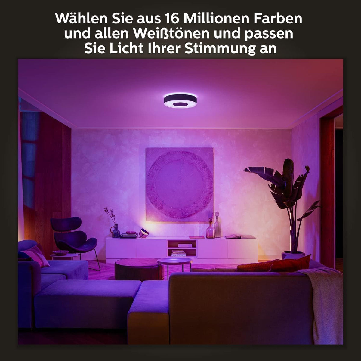 Philips Hue Infuse Plafonieră, Iluminat interior, M, Negru - 915005997301