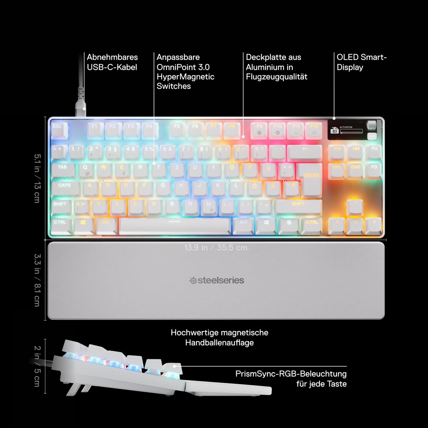SteelSeries Apex Pro TKL Gen 3 White US