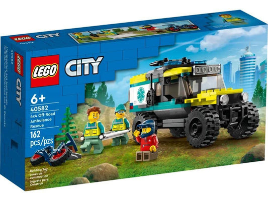 Lego 40582 City 4x4 Offroad Ambulance Rescue Limited Edition 2023 Set 6+ 162 pieces with cool off-road vehicle and 3 minifigures