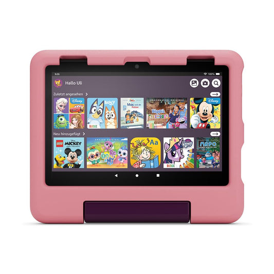 Amazon's new child-friendly case for the Fire HD 8 tablet (only suitable for 12th generation tablets), Disney Princess design - 53-100123