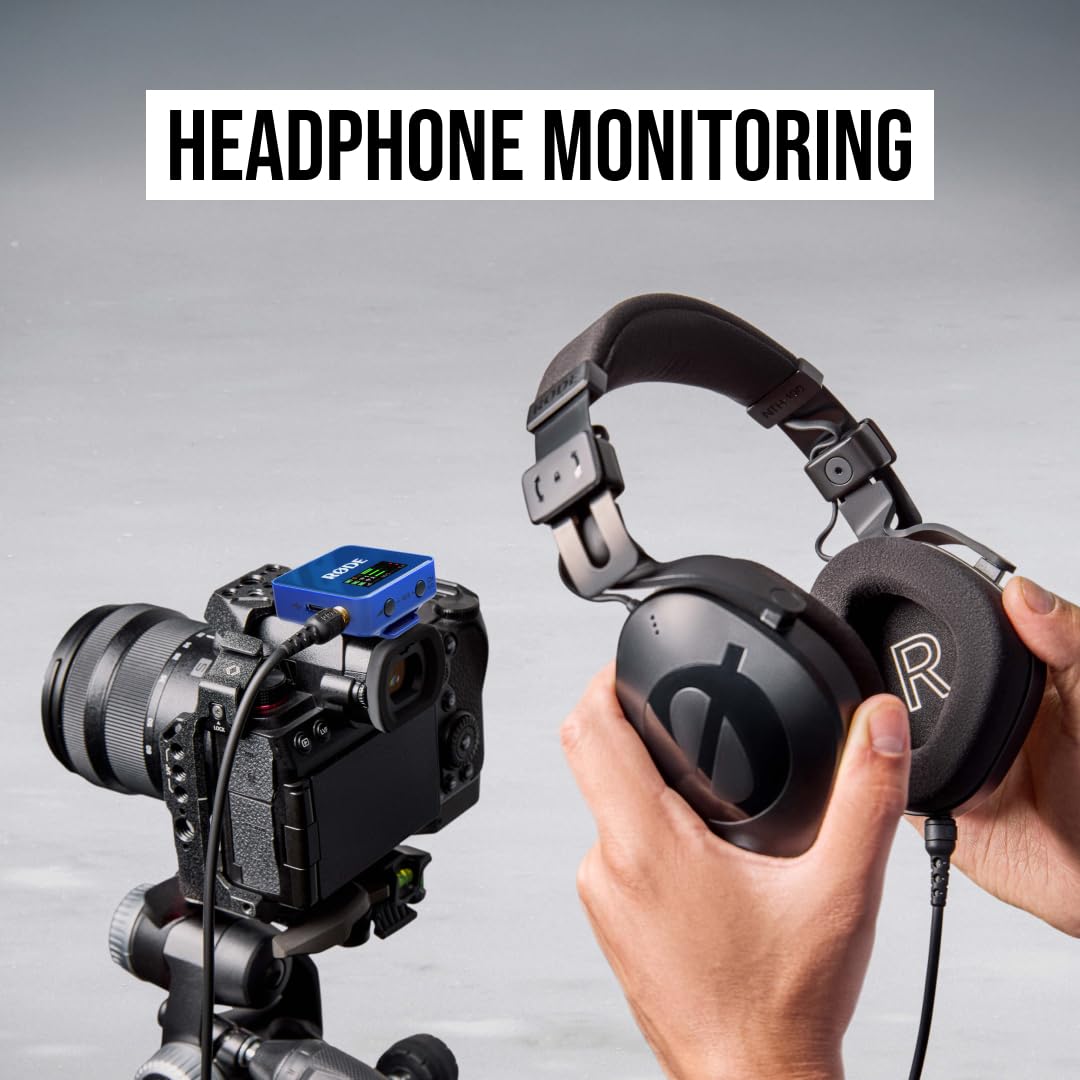 RØDE Wireless GO (Gen 3) – Compact wireless microphone – Crystal clear sound, 32-bit float recording, automatic level control, for phones, cameras, and computers (Cobalt Blue) - WIGOGEN3COB