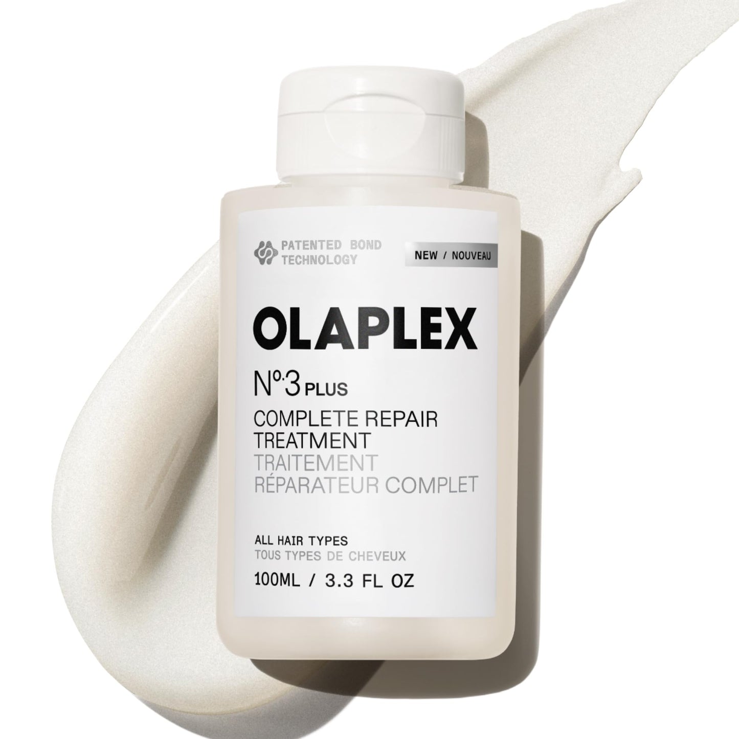 Olaplex N°.3PLUS Complete Repair Treatment: The hair treatment for repairing hair damage for immediately stronger, smoother hair, 100 ml - OLPX-NO.3P