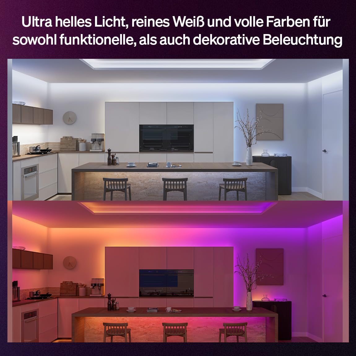 Philips Hue Flux UltraBright LED-Lightstrip, iluminat interior, 3m - 929004276602
