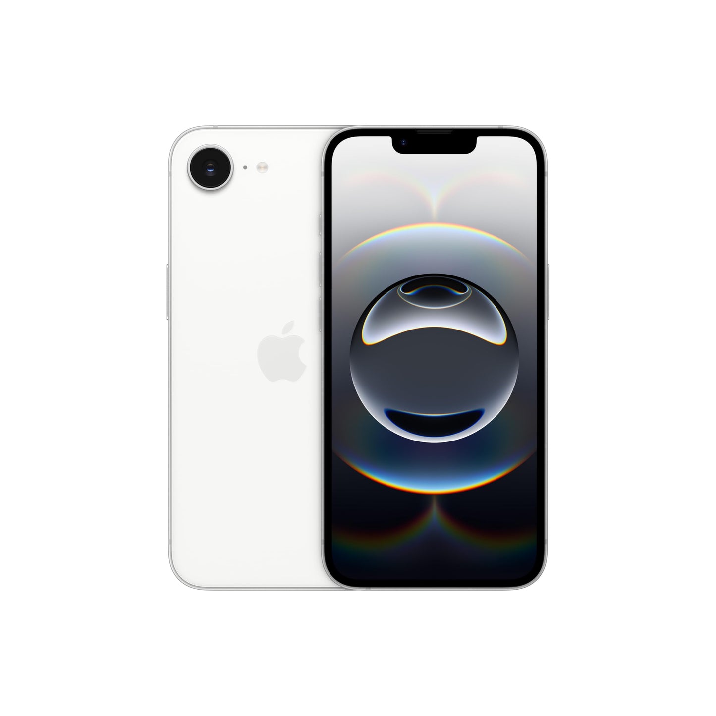 Apple iPhone 16e 128 GB: Designed for Apple Intelligence, A18 chip, gigantic battery life, 48 MP Fusion camera, 6.1'' Super Retina XDR display, white - MD1R4ZD/A