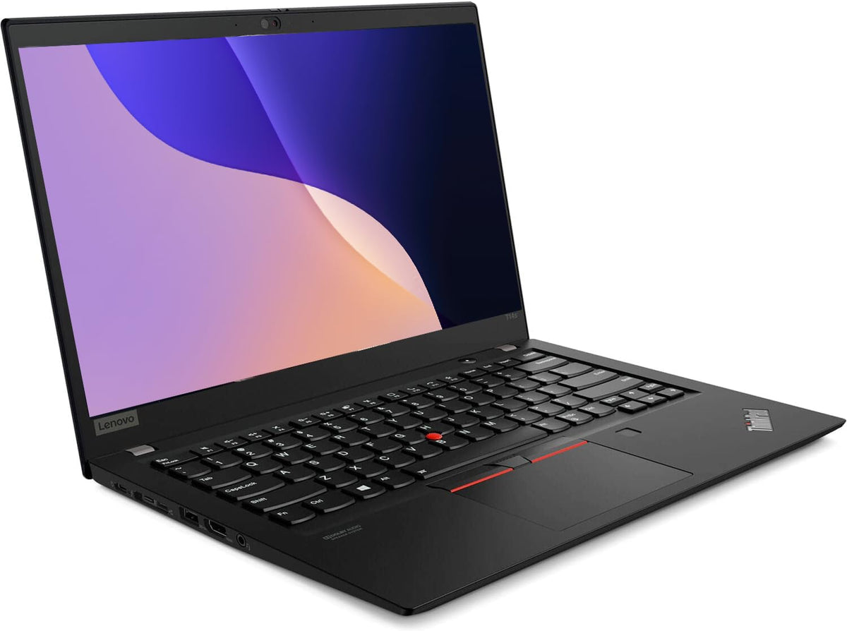 Lenovo Thinkpad T14s Gen 1 Laptop de afaceri, notebook de 14" FHD, Intel Core i5-10210U, 16GB DDR4, 256GB NVMe SSD, tastatură US QWERTY, Windows 11 Pro (recondiționat)