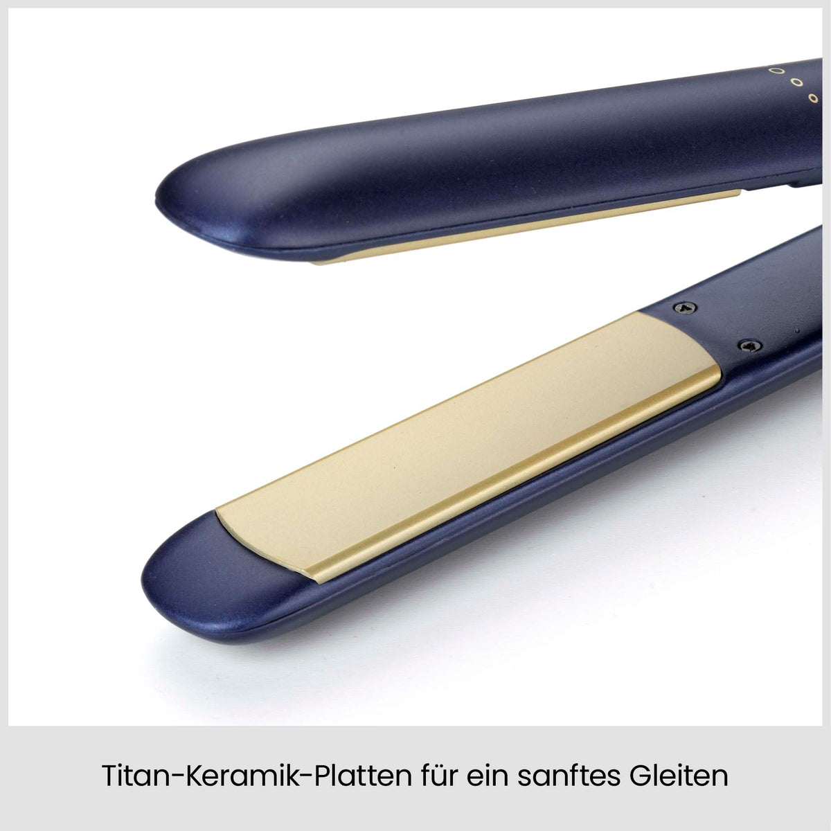BaByliss Midnight Luxe Straightener - Titanium Ceramic Floating Plates for smooth gliding, quick heating in 30 seconds, 3 temperature settings up to 235°C, suitable for worldwide use, model 2516PE.