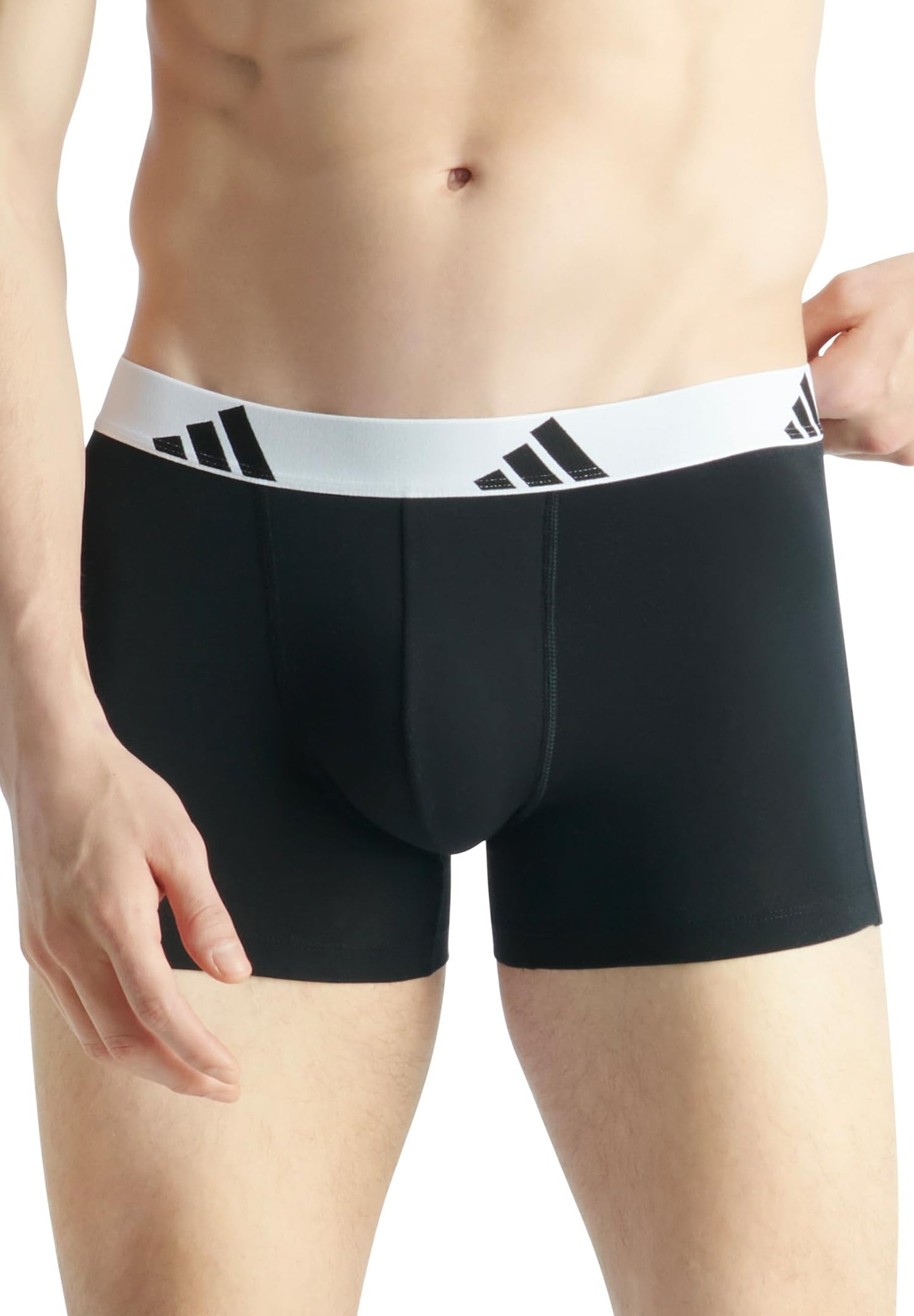 adidas Trunk (5PK) - Active Flex Cotton - Comfortable underwear, 006 Black, L - 4AM019
