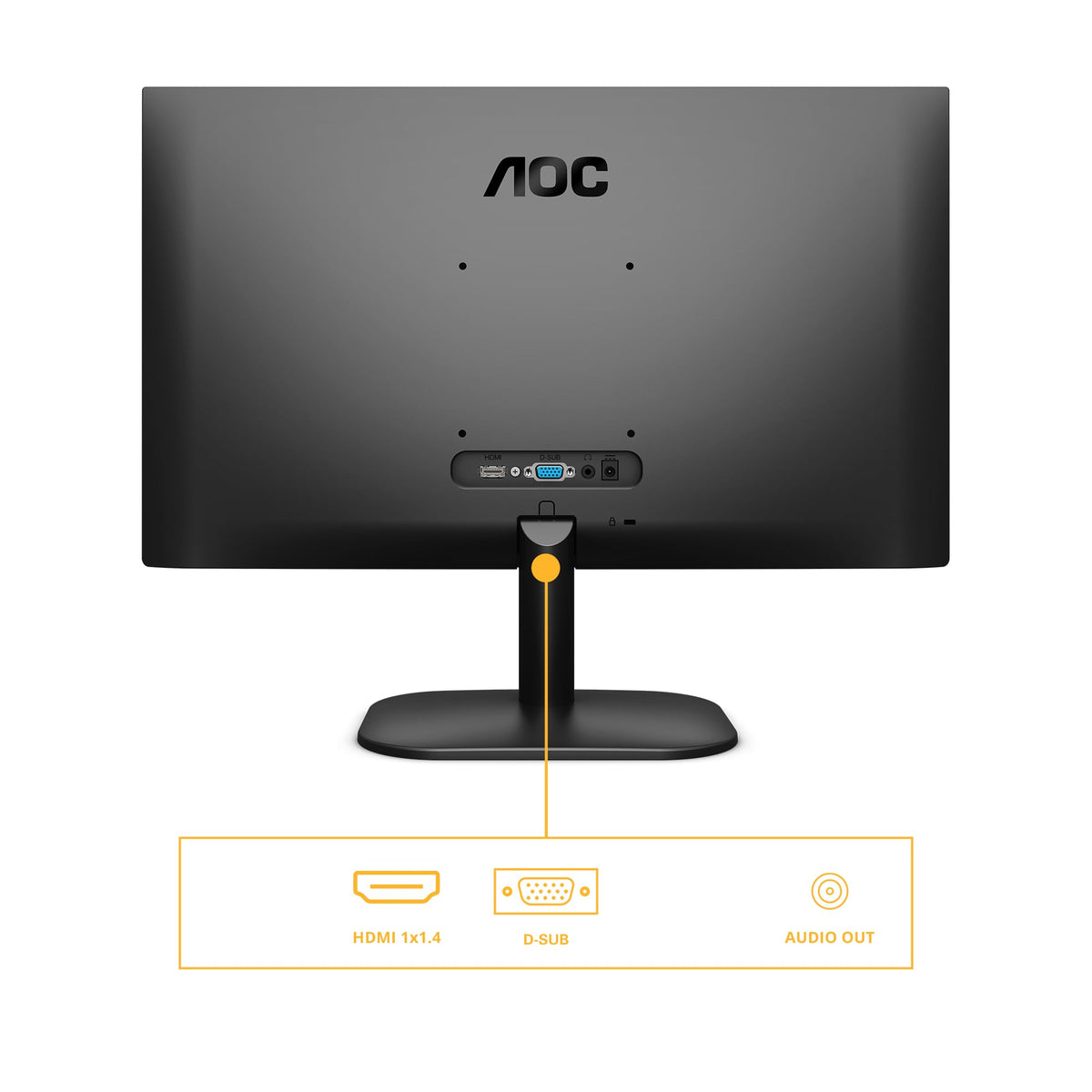 AOC 22B2H Monitor FHD de 22 inch, 75Hz, panou VA, 6.5ms GtG, Adaptive Sync, (1920x1080 HDMI 1x 1.4)Negru