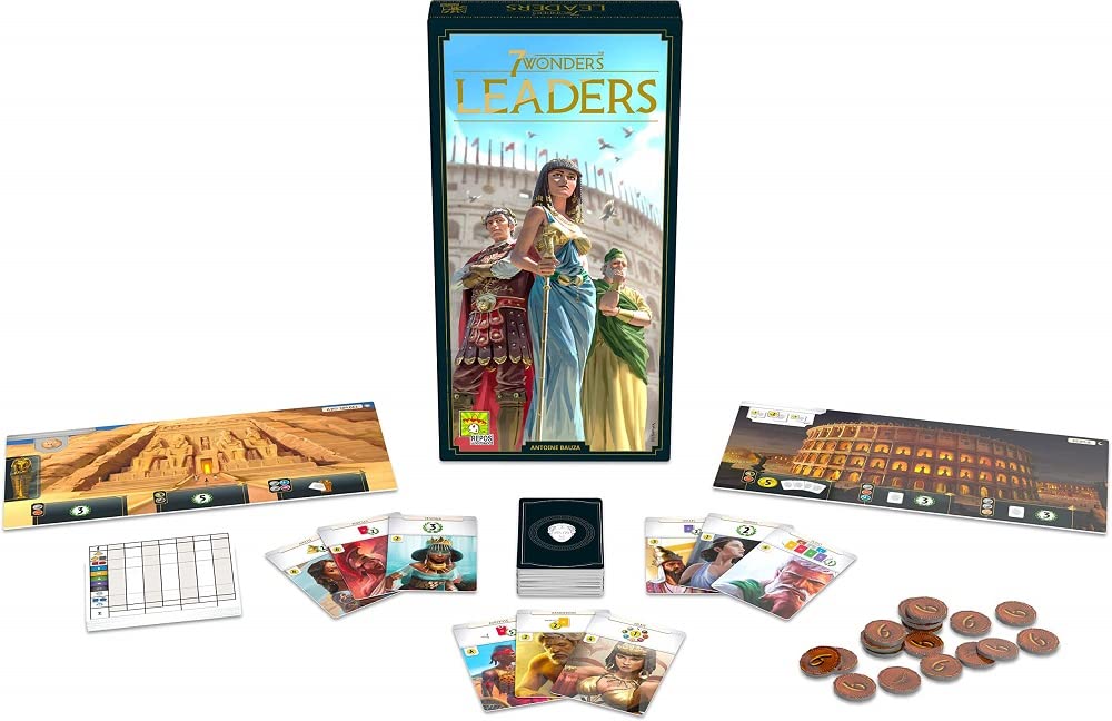 Asmodee | Repos Production | 7 Wonders – Leaders | Extension | Connoisseur game | Strategy game | 3-7 players | From 10+ years | 30+ minutes | German - RPOD0023