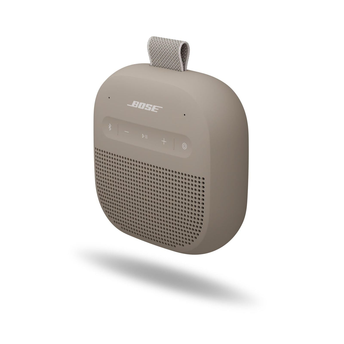 Bose SoundLink Micro Portable Speaker (2nd Gen.), wireless outdoor speaker with up to 12 hours of battery life, waterproof and dustproof, sandstone. - 895098-0300