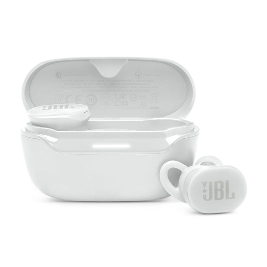 JBL Endurance Race 2, true wireless Bluetooth in-ear headphones, 48 h battery life, IP68 dust and waterproof, noise canceling, JBL Pure Bass Sound, smart ambient technology, sport mode, white - JBLENDURACE2WHT