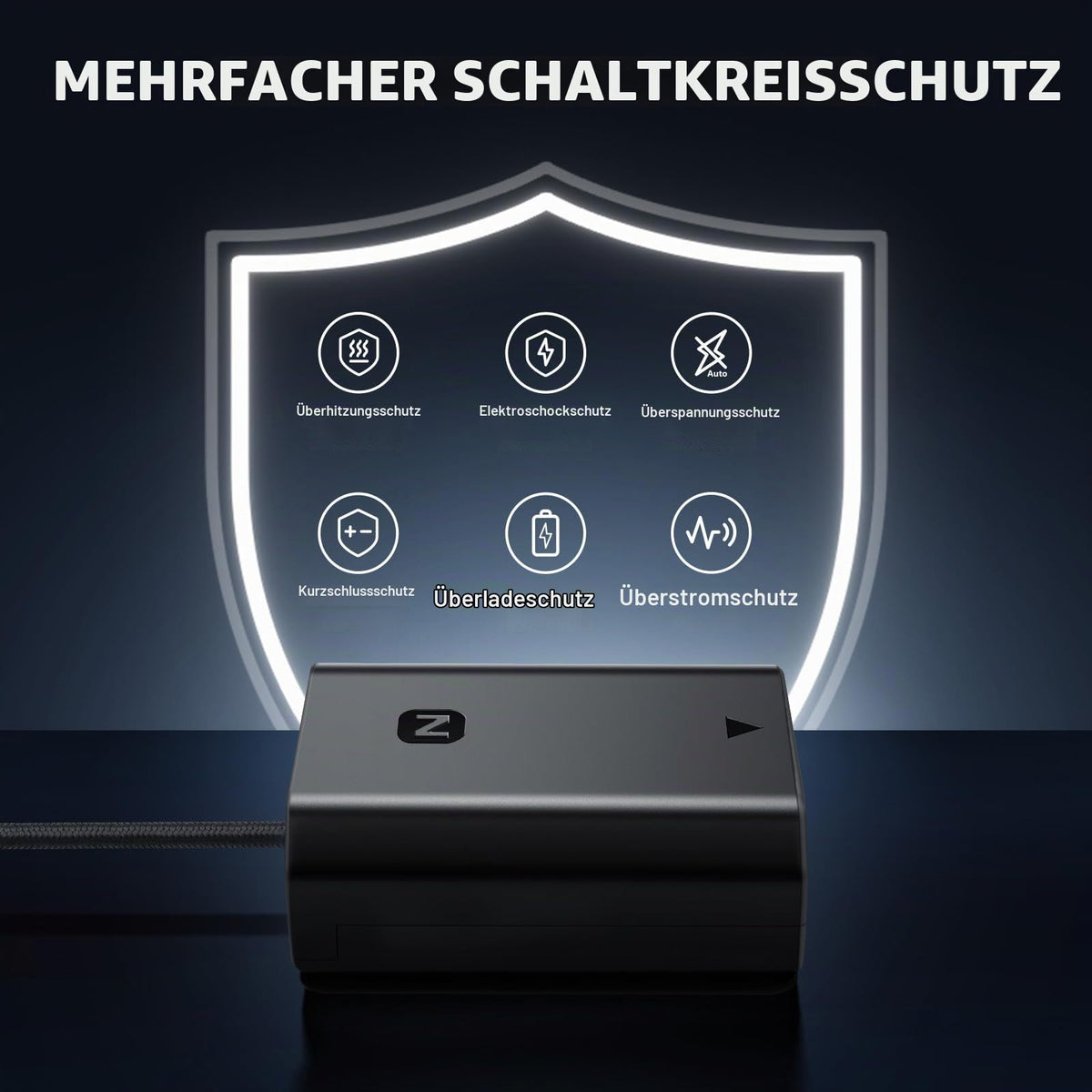 NEEWER USB C to NP-FZ100 Dummy Battery with 8.2V output compatible with Sony - TC-FZ100