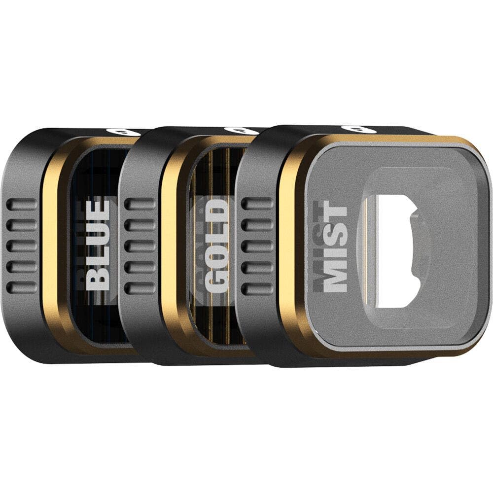 PolarPro - DJI Mini 3 Pro - Mist + GoldM + BlueM (3-Pack) - Ultra-Lightweight Aluminum - Precisely Engineered - horizontal and vertical shooting modes - color neutrality - MINI3-PRO-FX-3PK