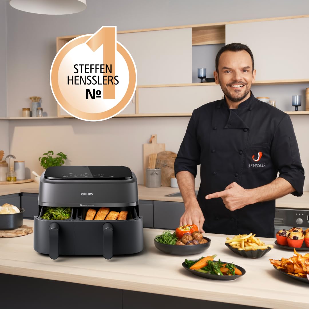 Philips Airfryer Dual Basket 3000 Series hot air fryer
