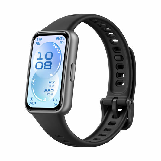 HUAWEI Band 11 Smartwatch, fitness tracker with 1.62" AMOLED display, 1500 nits, heart rate & sleep tracking, SpO2, up to 14 days battery, emotional well-being, Bluetooth, Android & iOS, black - Candy-B19F
