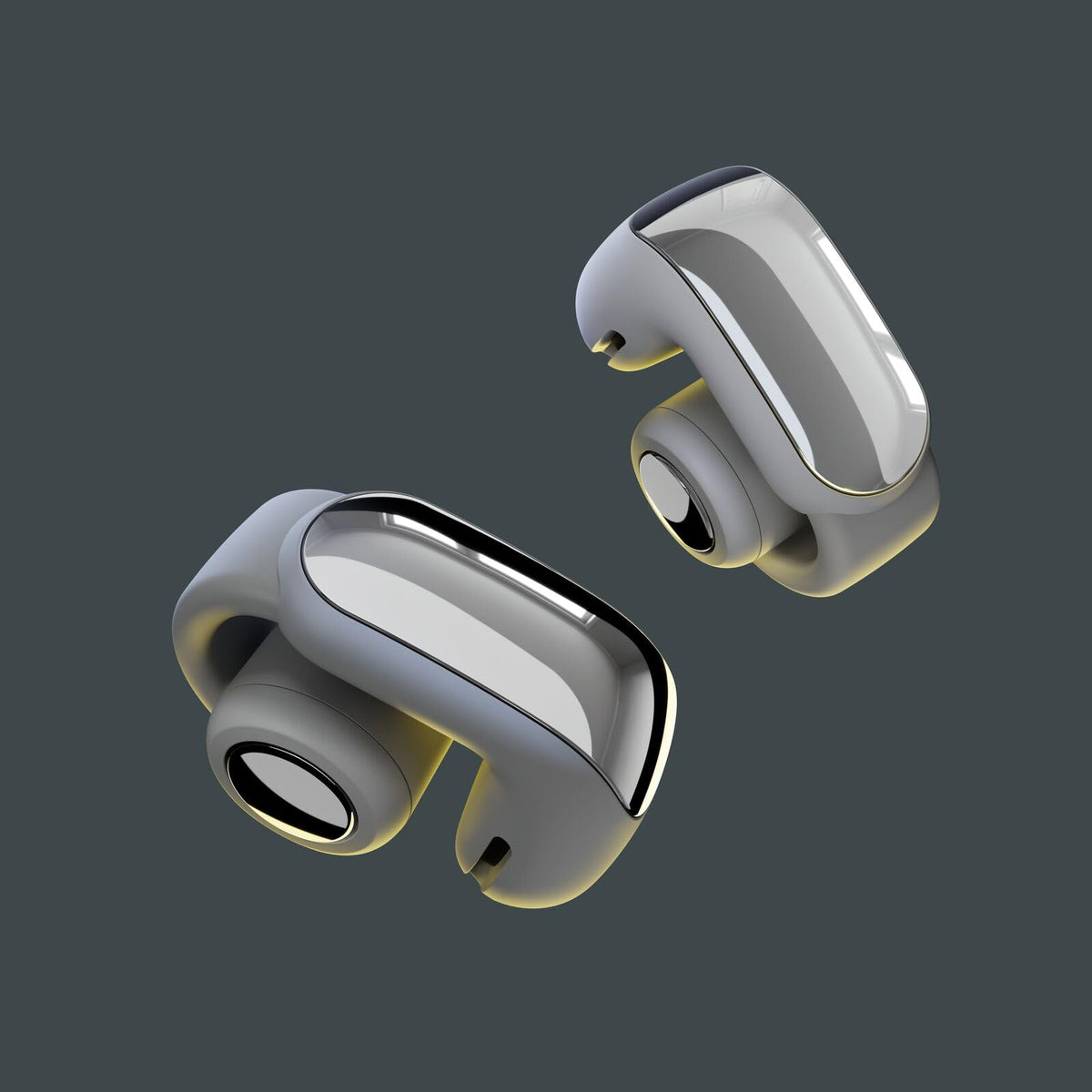 Bose Ultra Open Earbuds with Bluetooth and OpenAudio technology, clip-on headphones, wireless open ear earbuds, immersive audio, up to 48 hours of battery life, moonlight gray - Limited Edition - 881046-0300