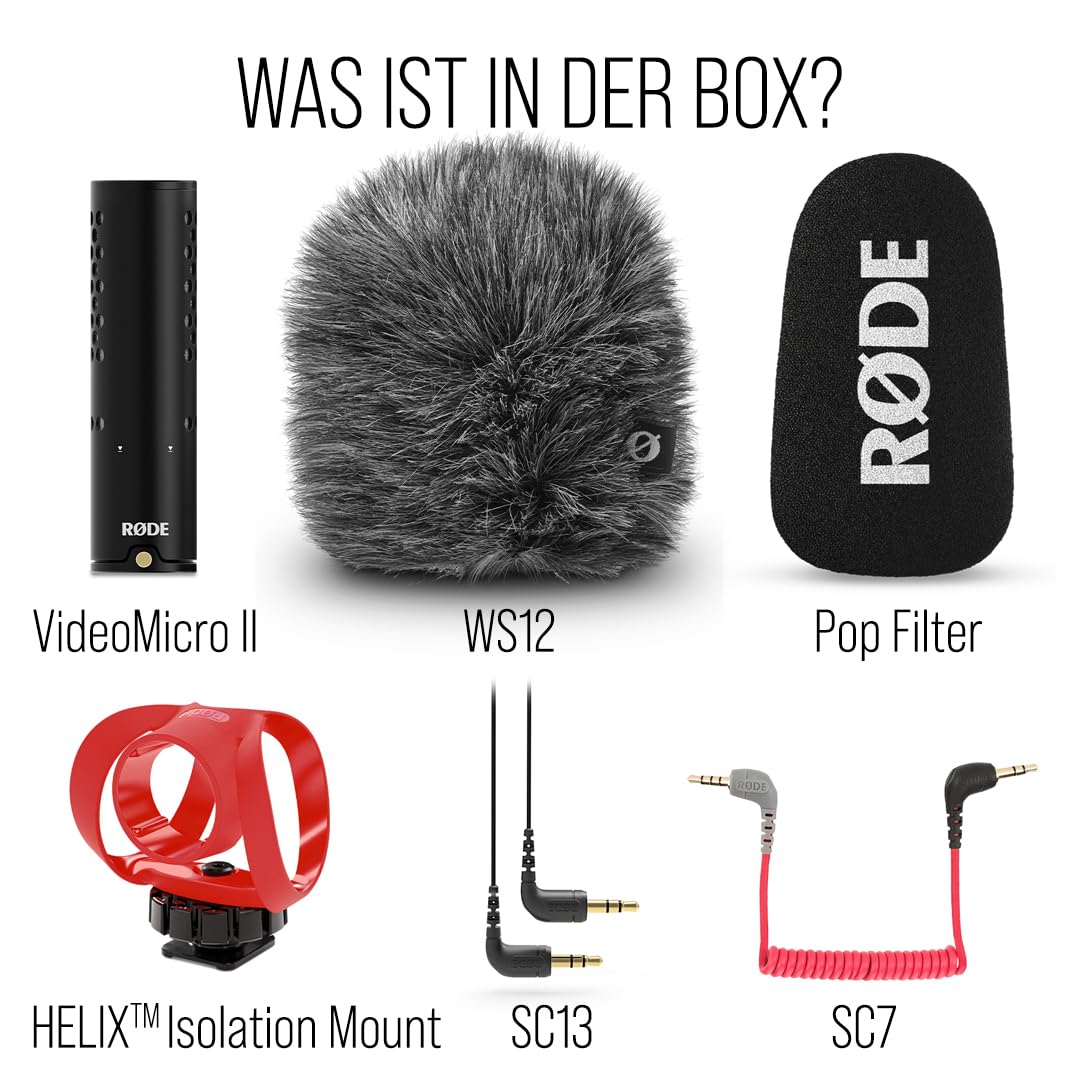 RØDE VideoMicro II – Ultra-compact shotgun microphone for camera or mobile device, with XLR