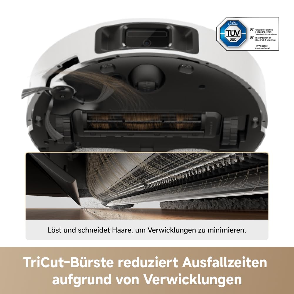 dreame L50 Ultra AE vacuum and mop robot With automatic emptying and mop self-cleaning at 100 ° C, 28,000 Pa suction power, obstacle avoidance and 360 ° navigation - RLL51SE