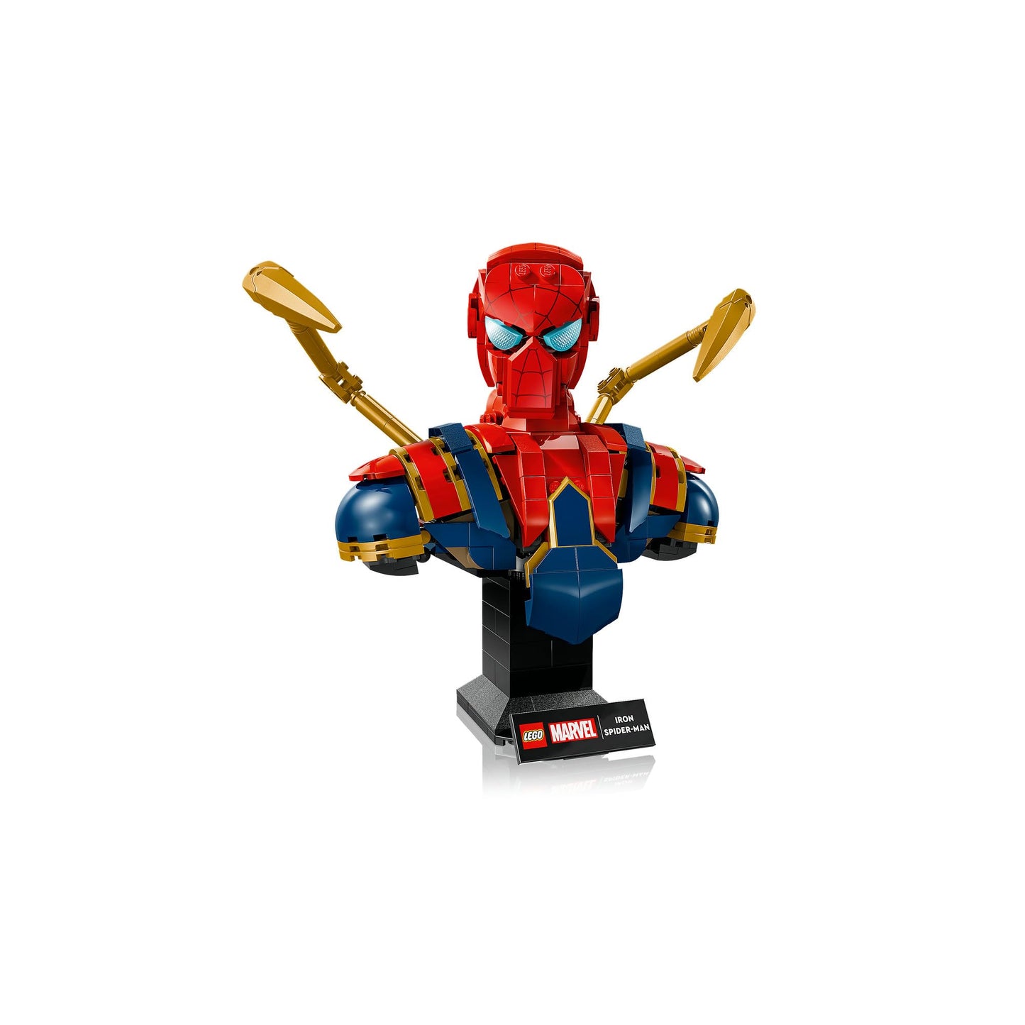LEGO | Marvel Iron Spider-Man Bust - Model Building for Adults - Including 2 Movable Arms, Rotating Head & Superhero Minifigure - Collectible & Avengers Gift for Fans - 76326