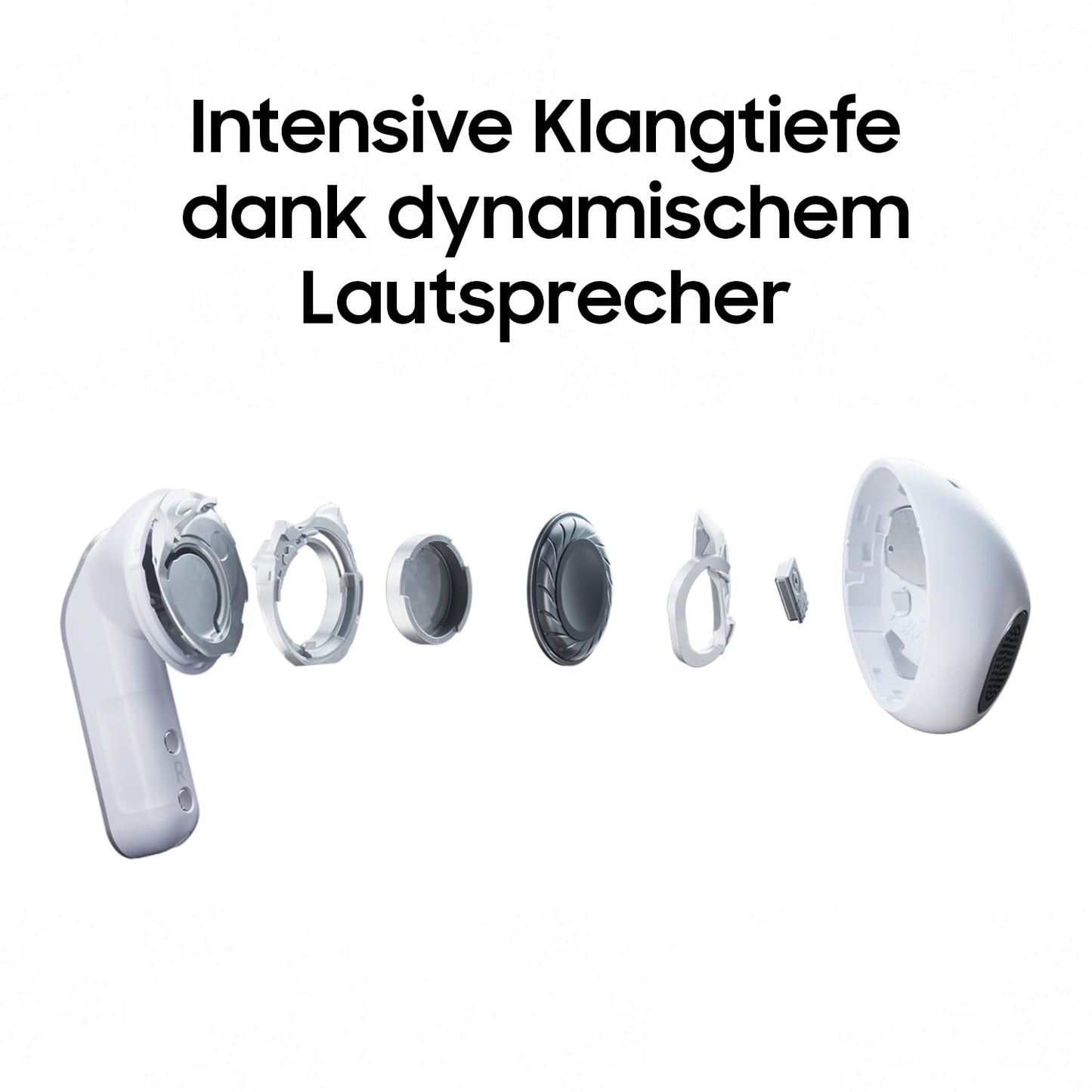 Samsung Galaxy Buds4, Wireless Bluetooth Headphones, 1-Way Speaker, Adaptive Noise Canceling, In-Ear Earphones with 360 Audio, AI Agent with Voice Control, Black - SM-R540