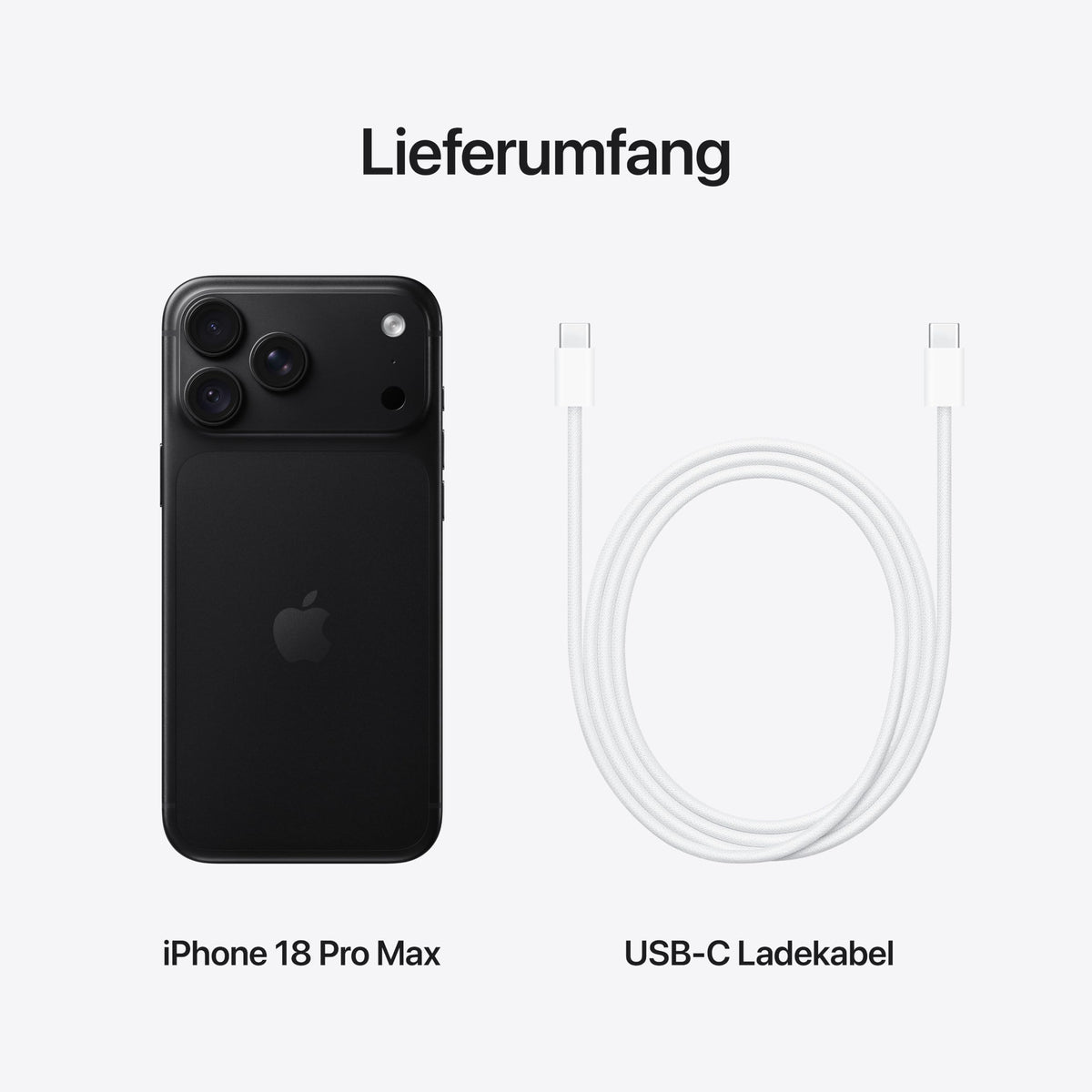 Apple iPhone 18 Pro Max 512 GB - Schwarz - MJXT4ZD/A