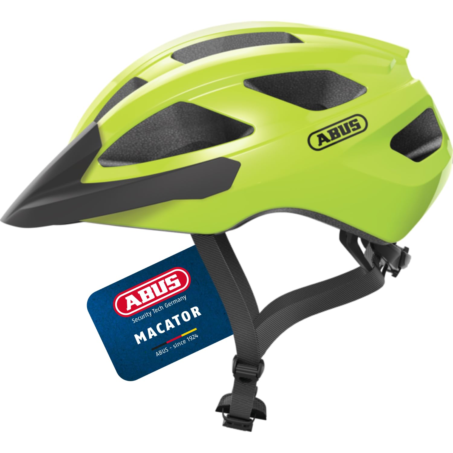 ABUS 87230 Bicycle Helmet, Yellow (Signal Yellow), M (52-58 cm)