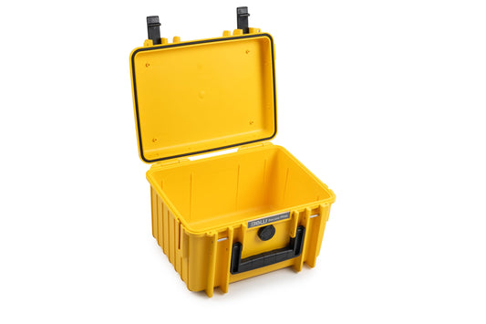 B&W International transport case Outdoor 2000 (PP.66) yellow - empty case - waterproof (IP67), dustproof, impact-resistant, extremely robust - 2000/Y