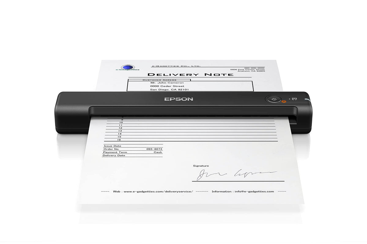 Epson Workforce ES-50, portable A4 document scanner with high scanning speed, scanner for high-resolution documents, ideal for small offices and home offices, black - B11B252401