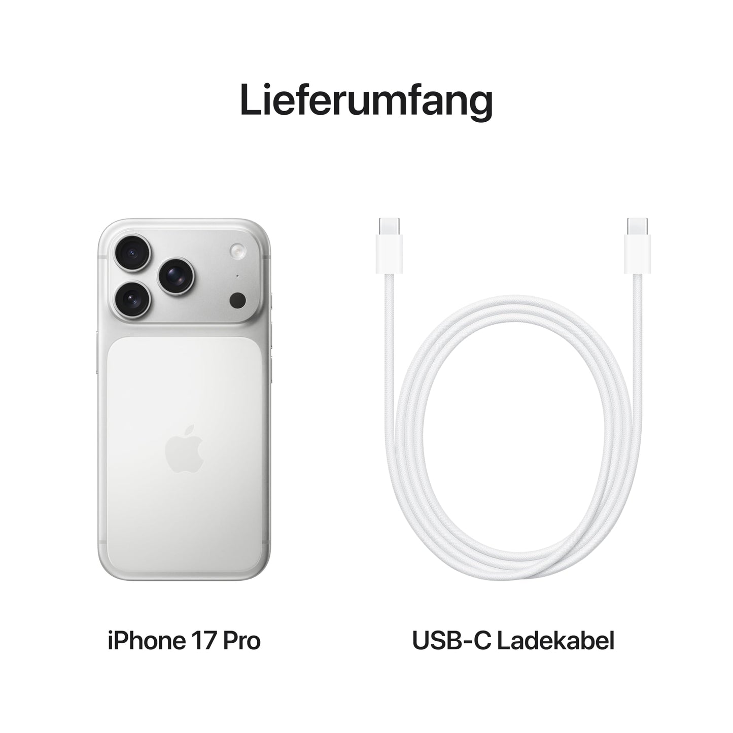 Apple iPhone 17 Pro 1 TB: 6.3" display with ProMotion up to 120 Hz, A19 Pro chip, groundbreaking battery life, Pro Fusion camera system with Center Stage front camera; silver - MG8P4ZD/A