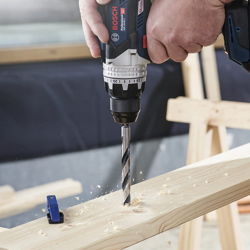 Bosch Professional 5 Piece HSS Twist Drill Bit PointTeQ (for Metal, 12.1 x 101 x 151 mm, Accessory for Drill Driver) - 2608577289