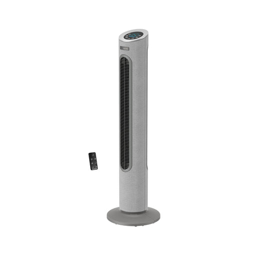 Ventilator turn Rowenta Eole Home, doar 40 dB(A) la cea mai mică viteză, economie de energie, 7 viteze/3 moduri, temporizator, telecomandă, gri, VU6980F0