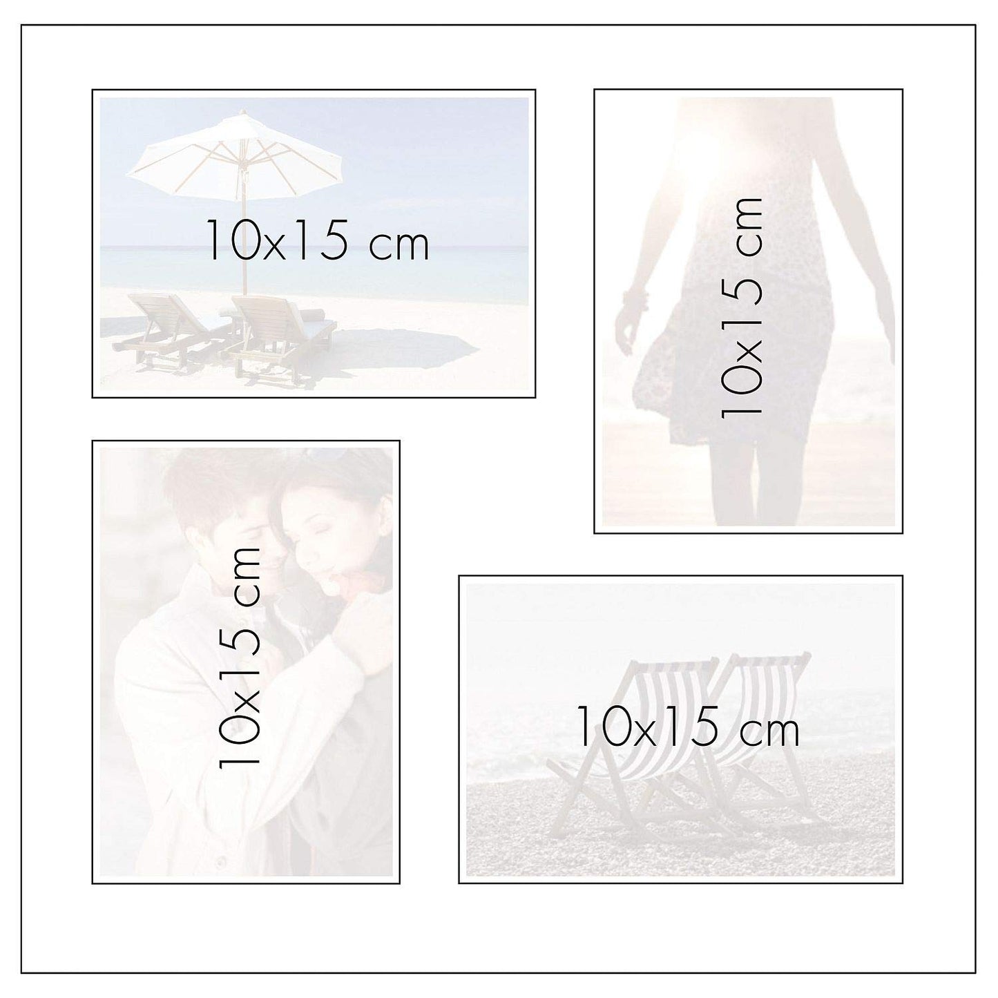 goldbuch 31711 photo album, Summertime, 30 x 31 cm, photo book with 100 white pages & glassine dividers, photo album made of linen, memory album, light blue