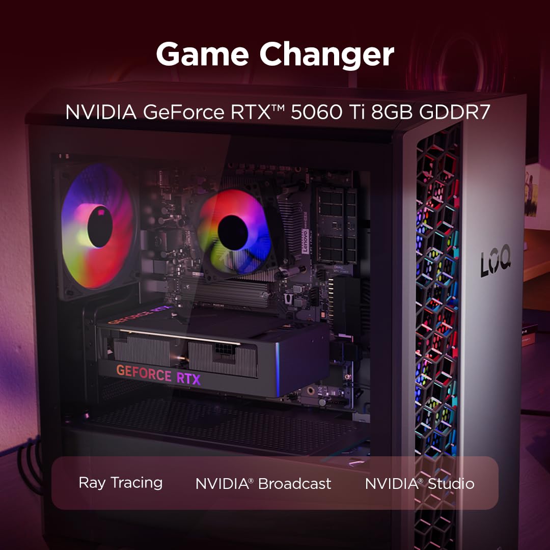 Lenovo LOQ Tower PC | Ryzen 7 | 16GB RAM | 512GB SSD | 26L - 91DF00BFGF