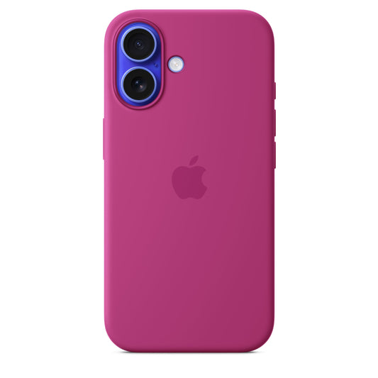 Apple iPhone 16 Silicone Case with MagSafe - Fuchsia  - MYY53ZM/A