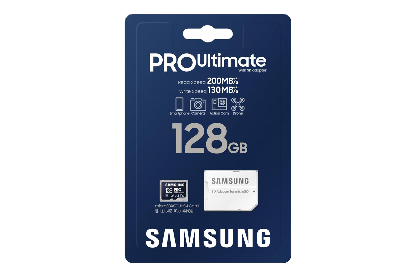 Samsung PRO Ultimate microSD card + SD adapter