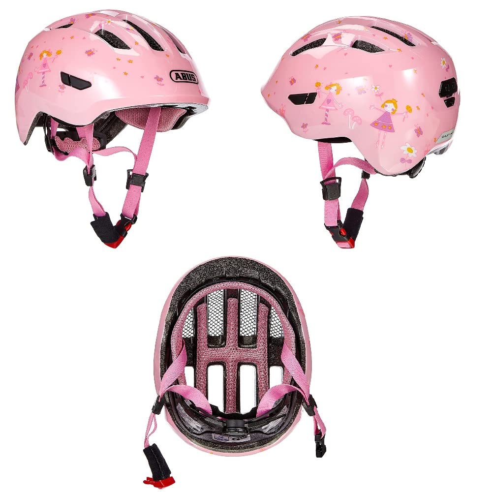 ABUS Unisex Bicycle Helmet, Pink (Rose Princess), M (50-55 cm) - 67251