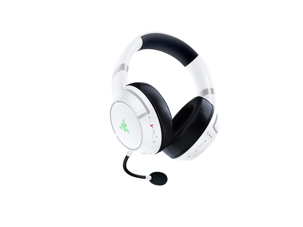 Razer Kaira Pro pentru Xbox - Cască wireless pentru Xbox Series X|S (drivere TriForce Titanium de 50mm, microfon HyperClear Supercardioid, microfon dedicat) Alb Mercury - RZ04-03470300-R3M1