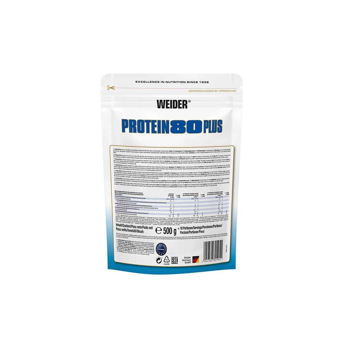 Weider Protein 80 Plus, 500g, Coconut - WN-30195