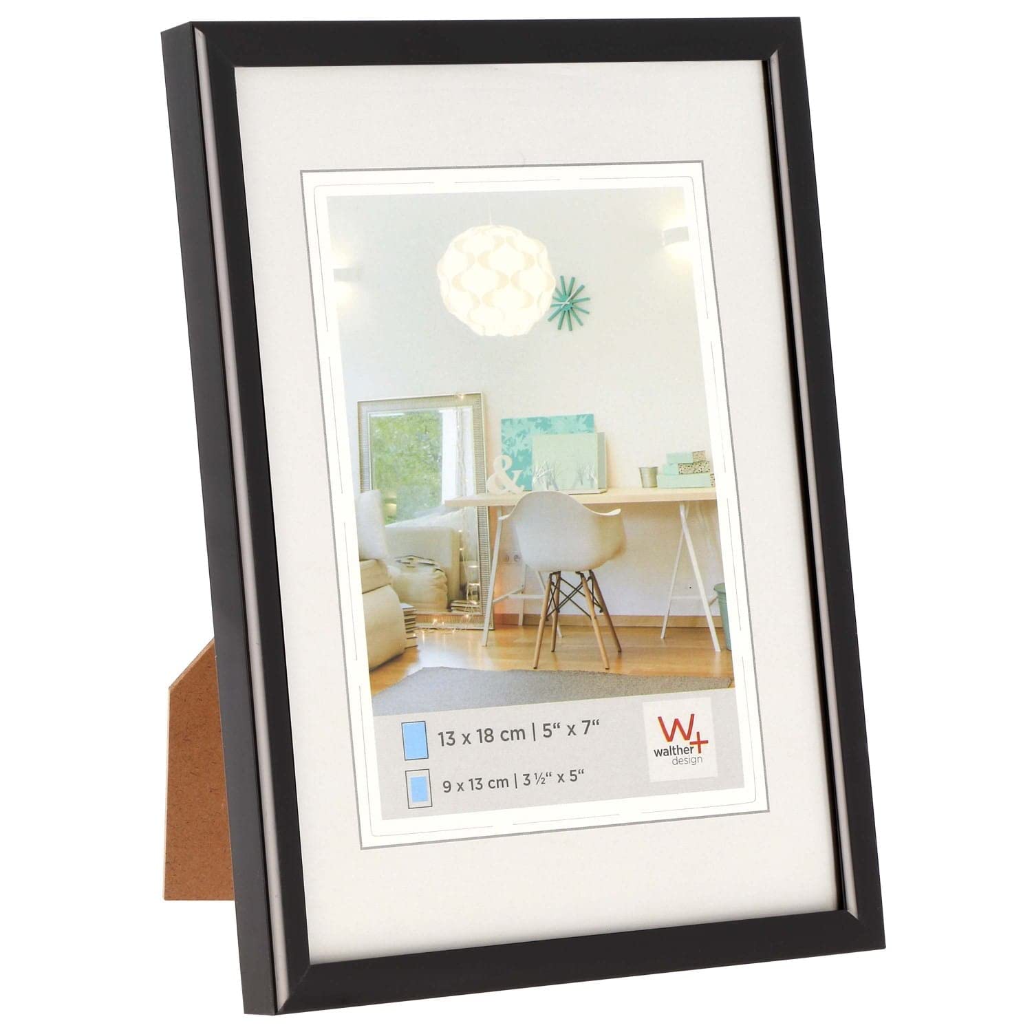walther design picture frame steel 60 x 80 cm with artificial glass, New Lifestyle plastic frame KVX080D