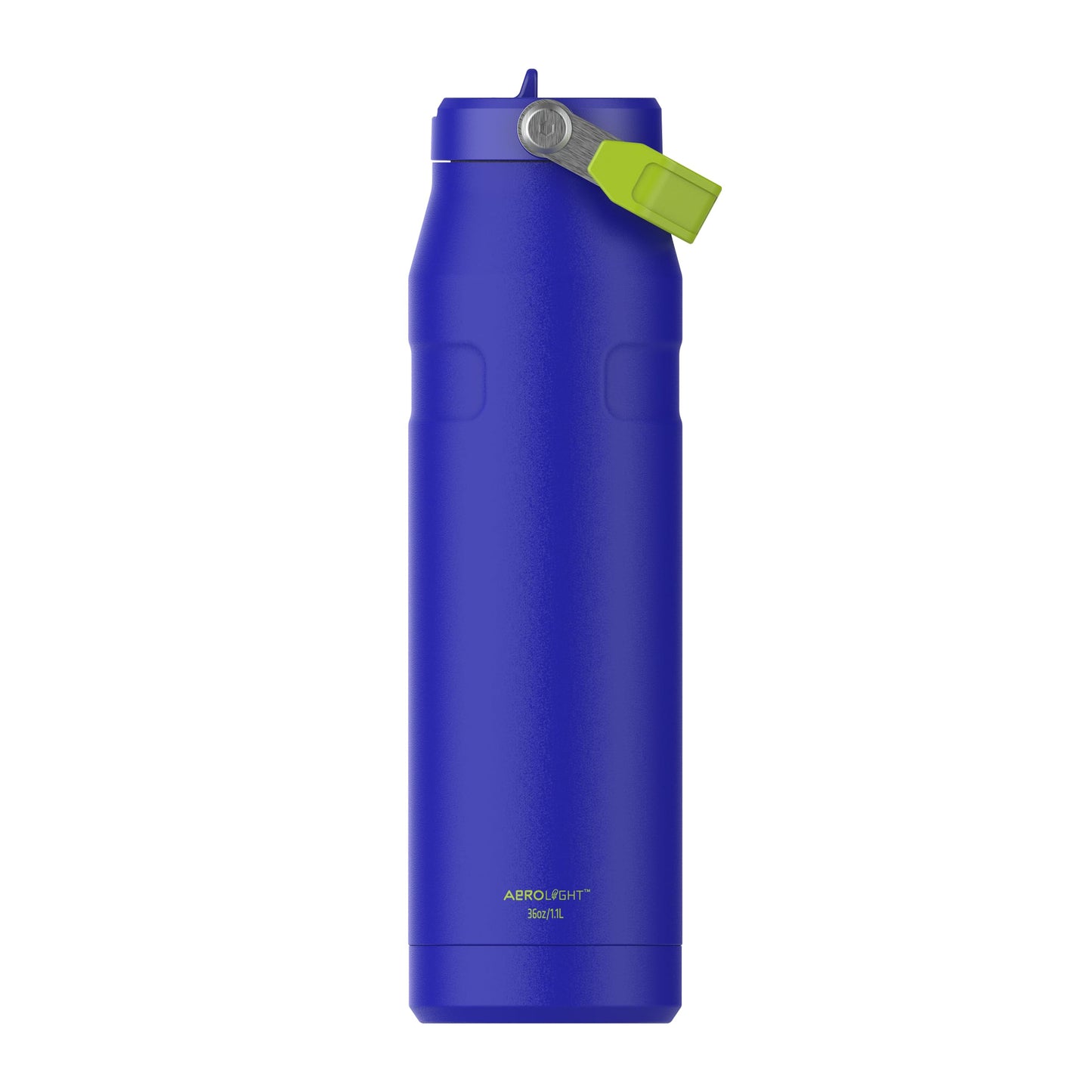 Stanley 1913 Flip Straw Drinking Bottle with Straw 1.06L - Thermal Mug Cools for 17 Hours - Ice Cold for 4 Days - BPA Free - Leakproof - For Cup Holders - Dishwasher Safe - Cobalt Chartreuse - 100000117861