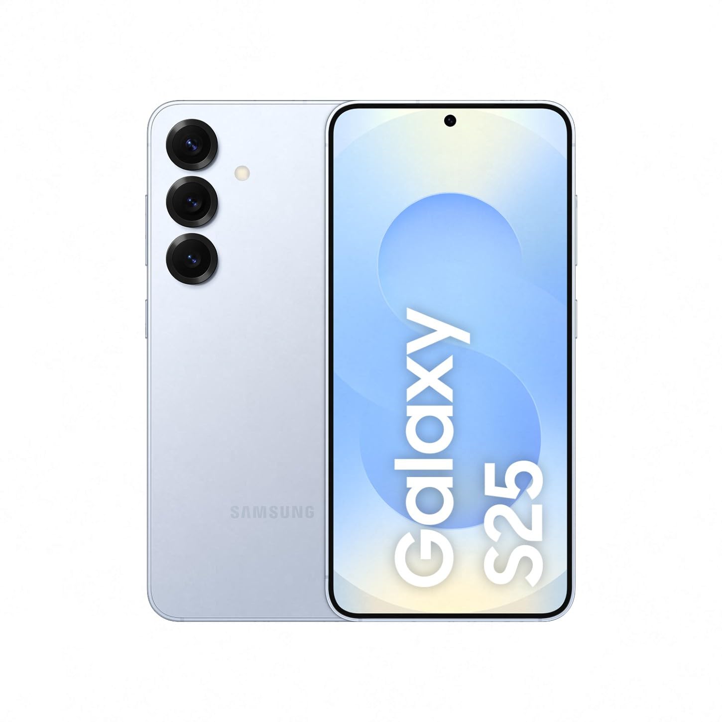 Samsung Galaxy S25 AI smartphone with Galaxy AI, no contract, mobile phone with Android, 12 GB RAM, 128 GB storage, 50 MP camera, Icyblue, 3 year manufacturer's warranty [Exclusively on Amazon] - F-MS931BLBDAMZ