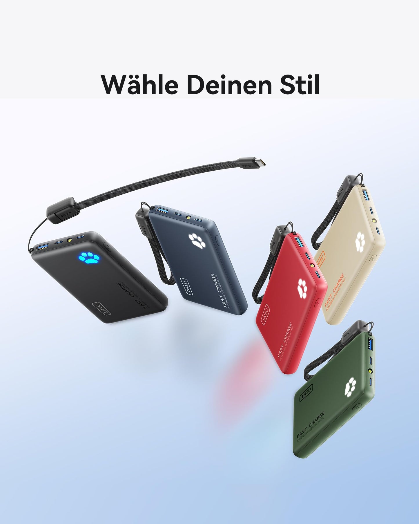 INIU Power Bank, 45W 10000mAh Power Bank Lightest and Small But Strong (USB C In & Out), PD3.0 External Mobile Phone Batteries with Flashlight, Compatible with iPhone 17 16 15 Pro Max Mini Samsung S24 S23, iPad - P41