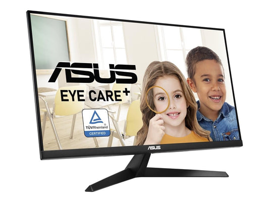 ASUS Eye Care VY27UQ - 27 inch 4K UHD monitor - 60 Hz, 5ms GtG, AdaptiveSync, HDR-10, Eye Care Plus technology, 10-bit IPS panel, Vesa 100x100, 16:9, 3840x2160, DisplayPort, HDMI, speaker - 90LM09U3-B01170