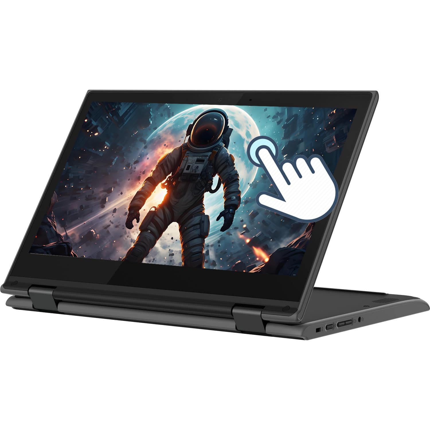 Lenovo Chromebook 300e 2 in 1 Touchscreen Laptop, 11.6 Inch (1366x768), Intel Celeron N4020, 4GB RAM, 32GB SSD, Japanese Keyboard, Chrome OS (Refurbished) - B0FVFM4M9K