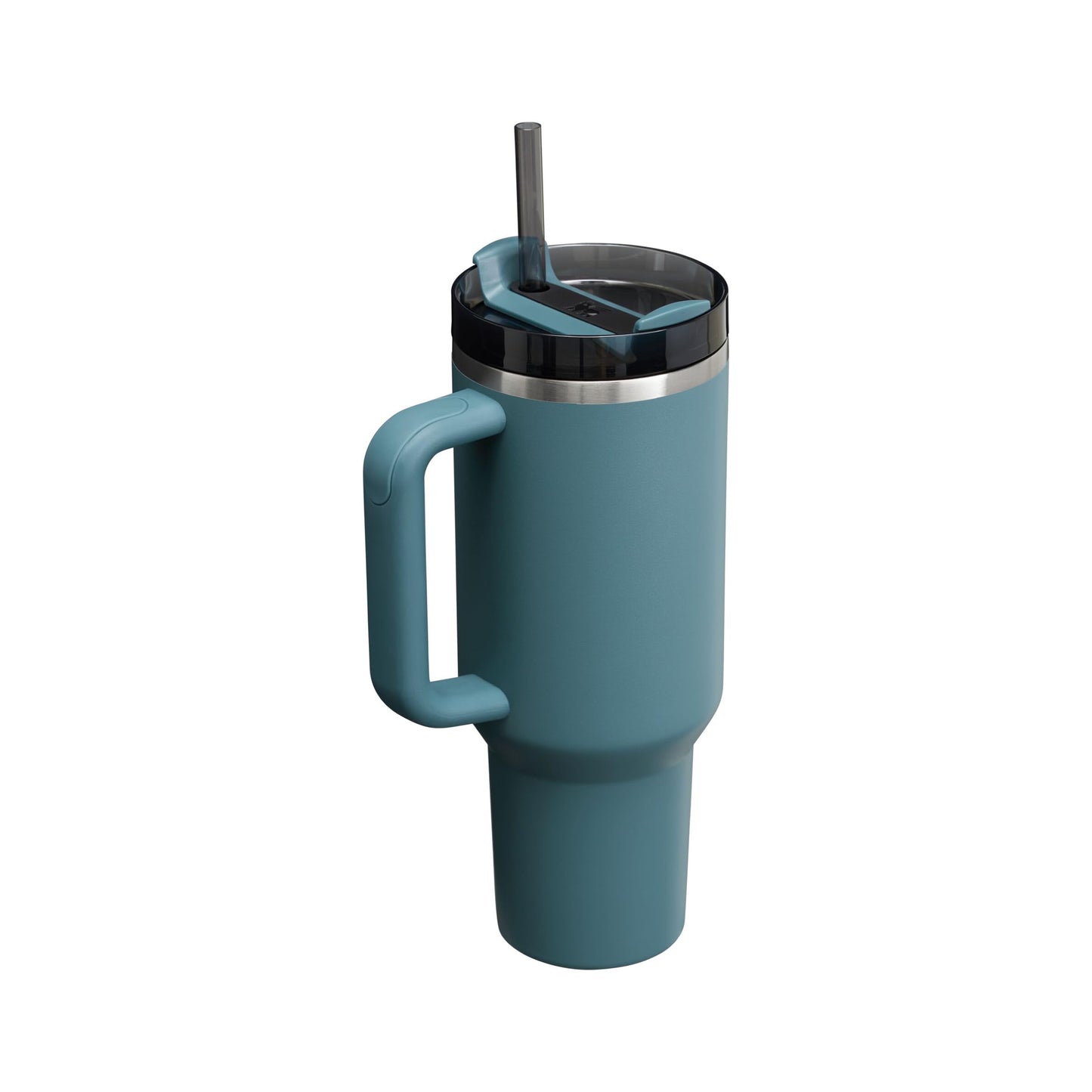 STANLEY 1913 Quencher H2.0 Flowstate Drinking Bottle with Straw 1.2L - Thermo Mug Cools Up to 11 Hours, 48 Ice Cooled - Dishwasher Safe - Thermos Bottle BPA Free Stainless Steel - Blue Spruce - 100000144046