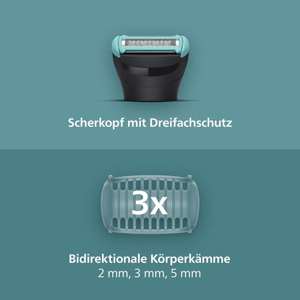 Philips Bodygroom Series 5000 – Trimmer for men with a triple protection shaving system, also suitable for use in the intimate area, 100% showerproof, 100 minutes of runtime, model BG5470/15.